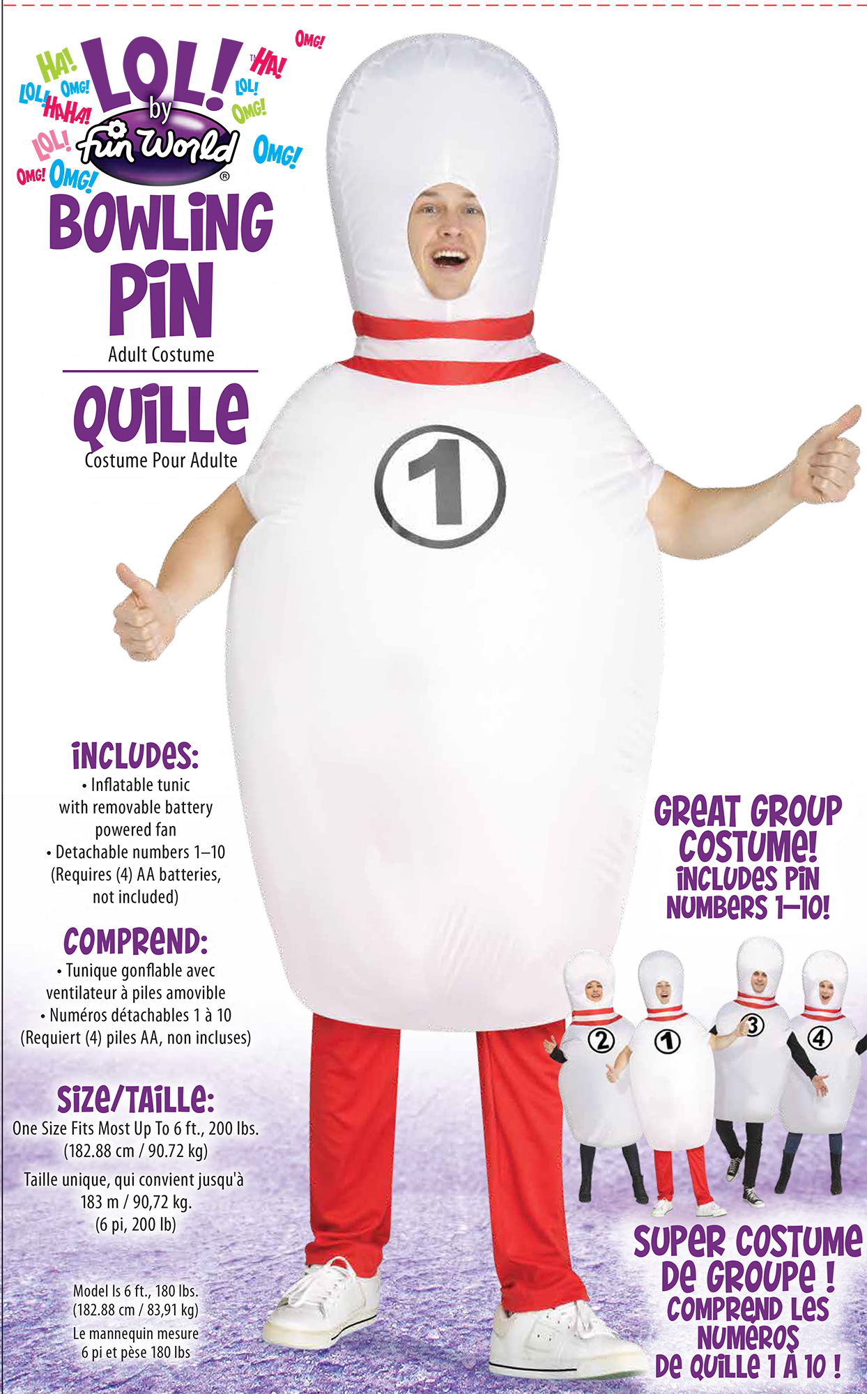 huge inflatable bowling pins