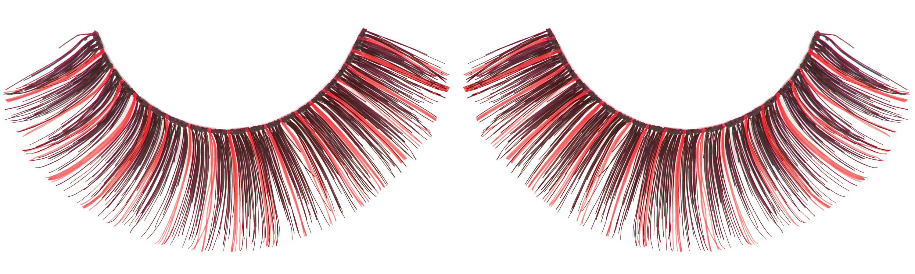 Black/Red False Eyelashes