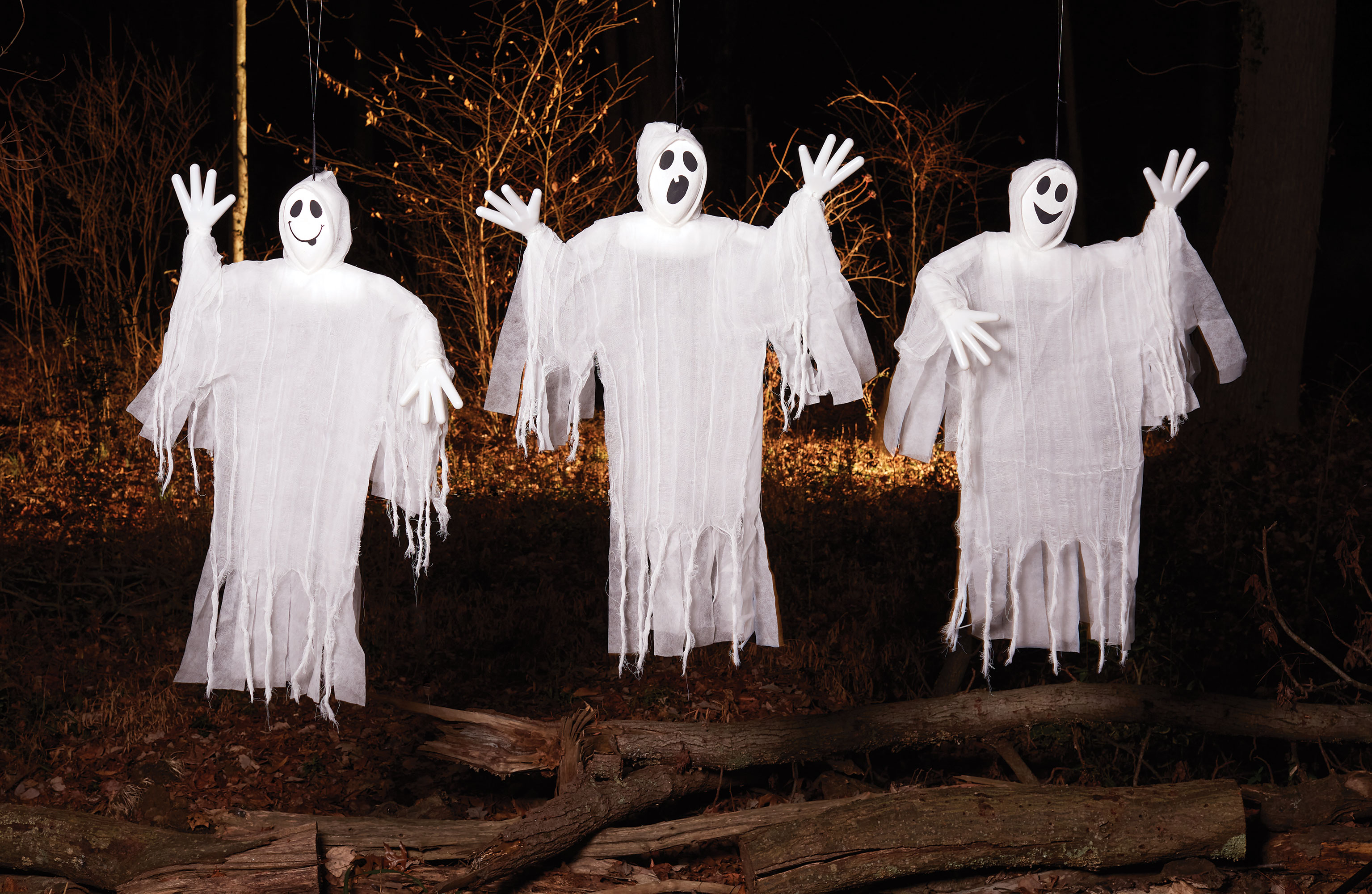 36” Giggly Ghost Hanging Assortment