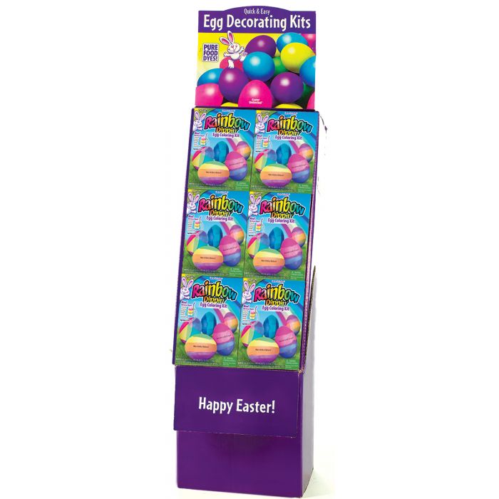 Rainbow Dippin Egg Coloring Kit Floor Display