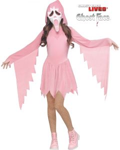 Pastel Pink Sparkle Ghost Face® - Child