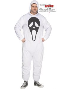 E-Z White Ghost Face® Jumpsuit - Adult