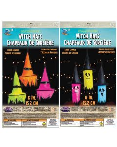 Light Up 6" Witch Hat Assortment- 3PC Set