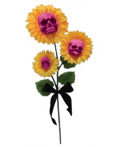 Sunflower Skull Bouquet