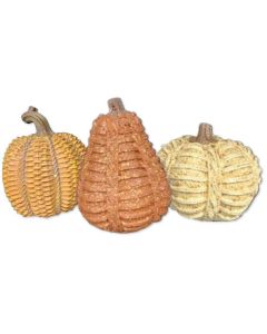 Braided Pumpkin Decor Assortment