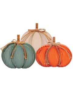 Tabletop Distressed Pumpkins Assortment