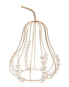 Pearl & Metal Squash Décor