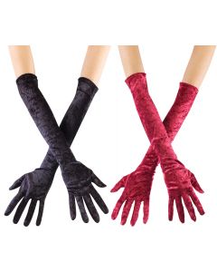 Long Velvet Gloves