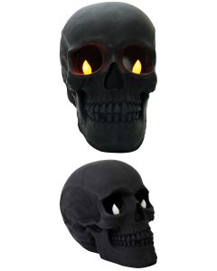 6" Flickering Light Up Eyes Skull