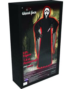 Scream Ghost Face With A Knife Window Creeper Halloween Decoration Poster -  www.