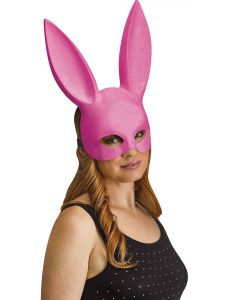 Pink Shimmer Bunny Mask