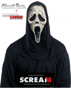 Vintage Scream 3 Era Ghost Face Mask EU Stamp Fun World Glows In The Dark