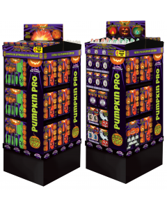 4 Sided Pumpkin Carving Tower - Flame Top