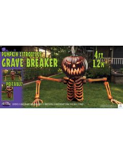 4 Ft. Pumpkin Skeleton Grave Breaker™